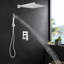 Système de douche de plafond avec douchette 16 po