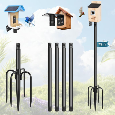 Mât d'alimentation Smart Bird 1 pouce Dia 79 pouces Bluebird House