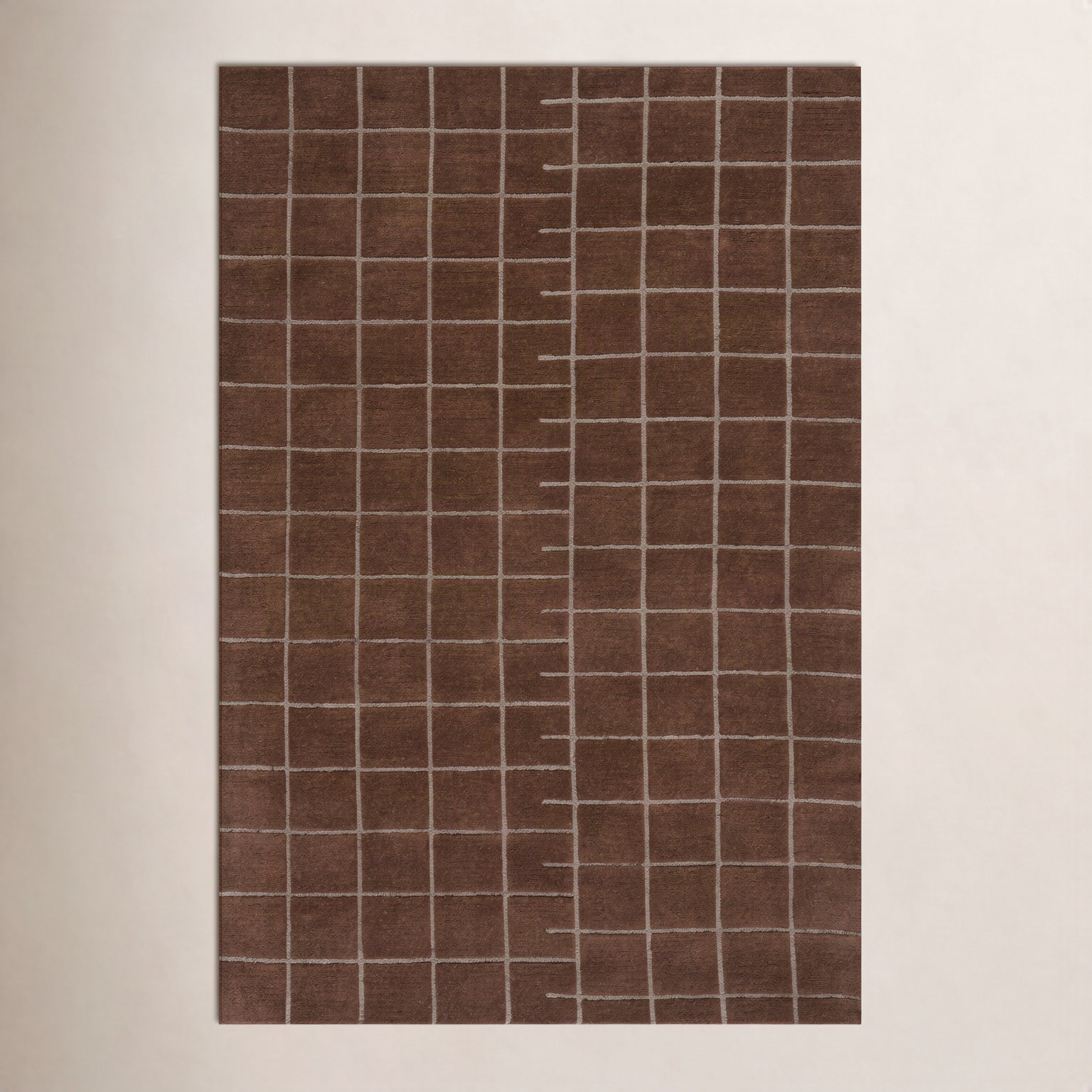 Modern Hand-Tufted Geometric Rug, Rectangle 8'6" x 11'6"