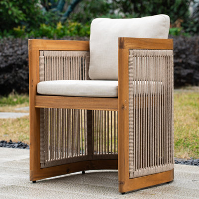 Bramble Acacia Wood Patio Dining Chair