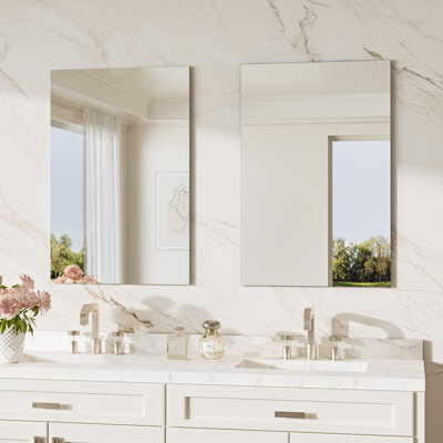 Miroir de salle de bain moderne et contemporain sans cadre