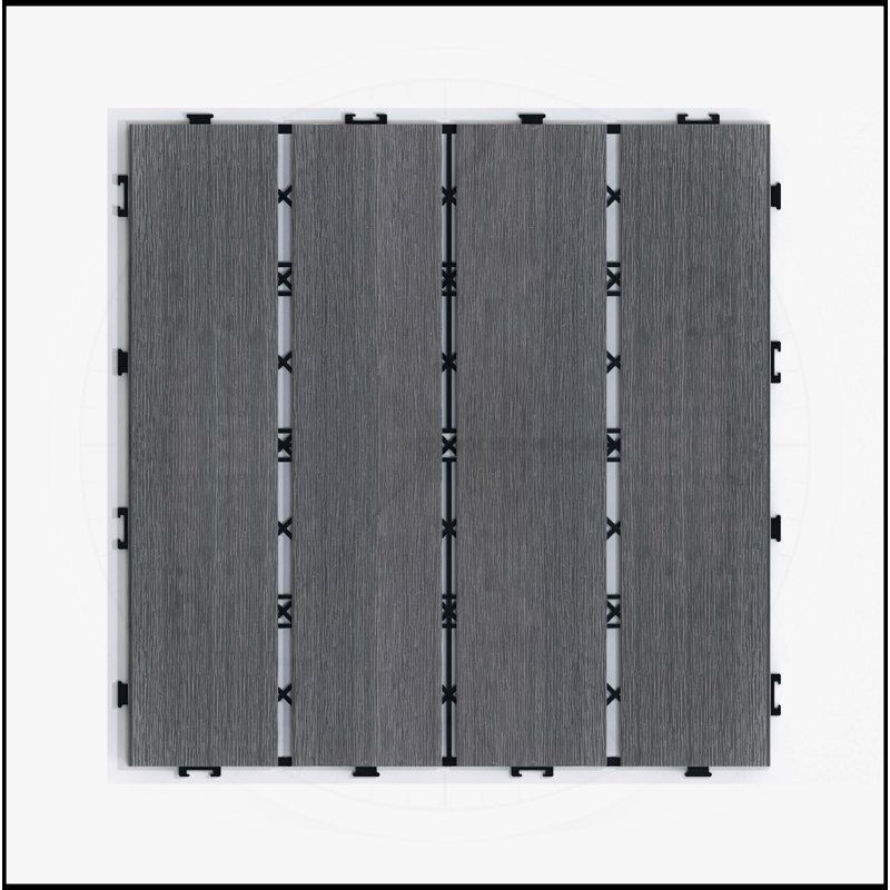 Carreaux de terrasse durables et emboîtables pour l'extérieur et l'intérieur, résistants aux intempéries et élégants.