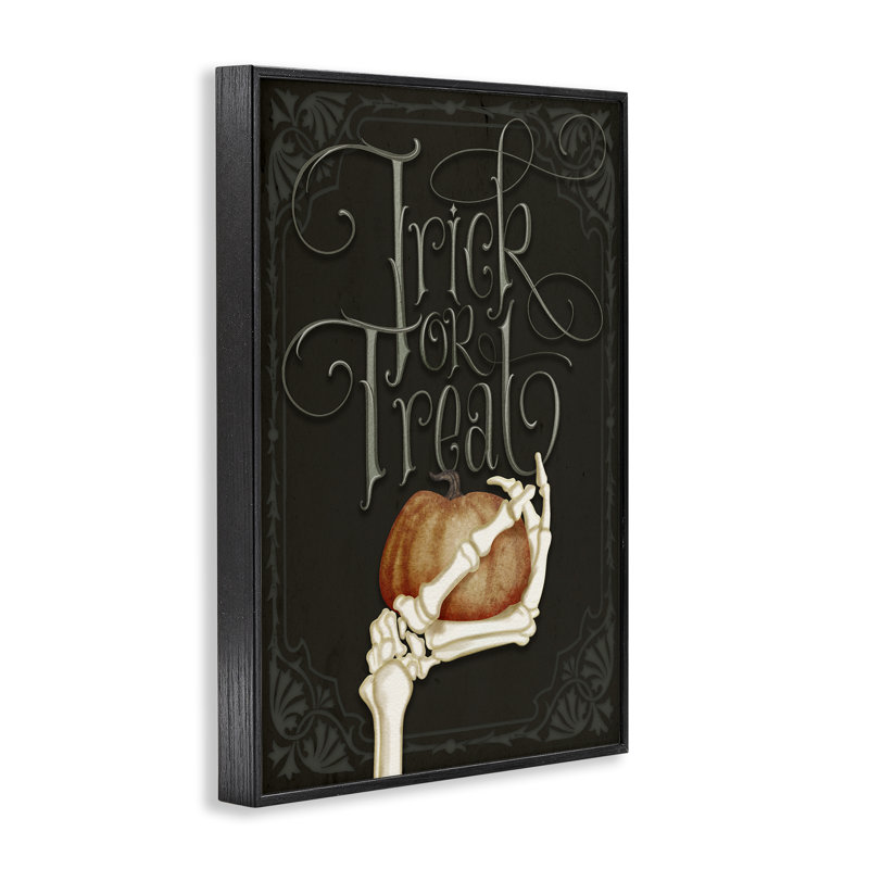 Giclée encadrée à la main «Trick Or Friate» par Nicole Tamarin, H 18 po x l 12 po, Giclée encadrée noir minuit