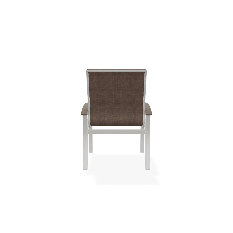 Chaise de patio Askar, Désert, Neige texturée, Moka Sunbrella®