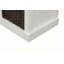 Banc de rangement rustique avec 3 paniers en rotin classiques amovibles, banc de rangement pour hall d'entrée avec coussin amovible (blanc)-166584921
