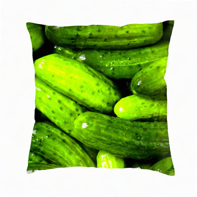 Funny Pickle Paradise 3D Decorative Pillowcases - Soft Cushion Covers for Home Decor - Realistic Food Design - Creative Gift for Living Room, Bed, Couch, Car
