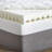 4.5" Memory Foam and Fiber 2 Piece Mattress Topper-24782003