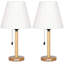 Ensemble de lampe de table 16,9 "brun