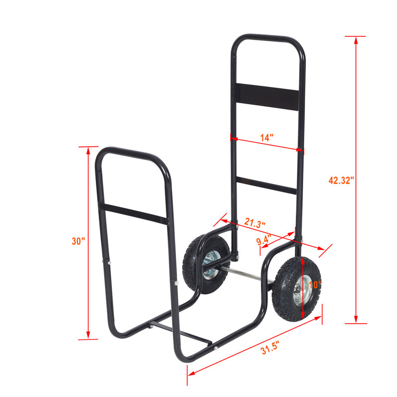 31.5'' W Metal Log Rack