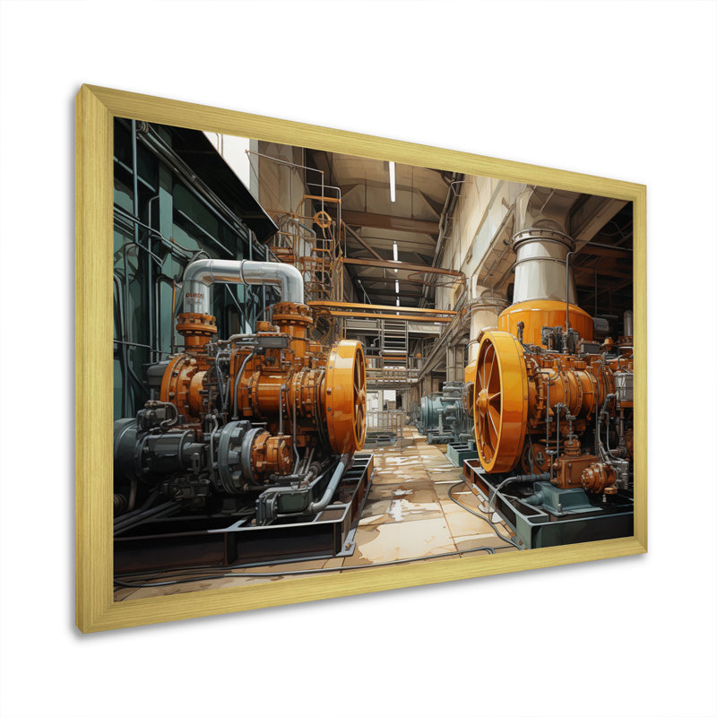 «Yellow Power Plants Powerful Energies» sur impression sur toile, H 16 po x l 32 po x P 1 po, Encadrement doré