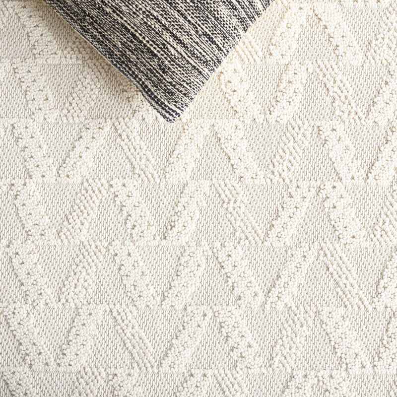Mabray Performance Solid Colour Rug, Rectangle 5'3" x 7'6"