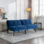 Canapé-lit pliant convertible bleu marine-114427517