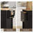 54.3 Inch Width Kitchen Island Cart with Solid Wood Top and Locking Wheels,4 Door Cabinet and Two Drawers-245193554