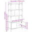 Bookcase with Doors Book Shelf Storage Shelf Organiser Engineered Wood-1702691351
