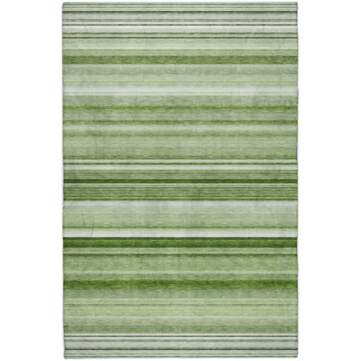 Premium Machine Washable Dream Shag ADS529 Striped Rug