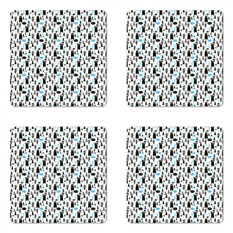 Square 4 Piece Coaster Set