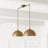 2 - Light Kitchen Island Dome Pendant 2-Pack Kitchen Island Drum Pendant Light-95452277