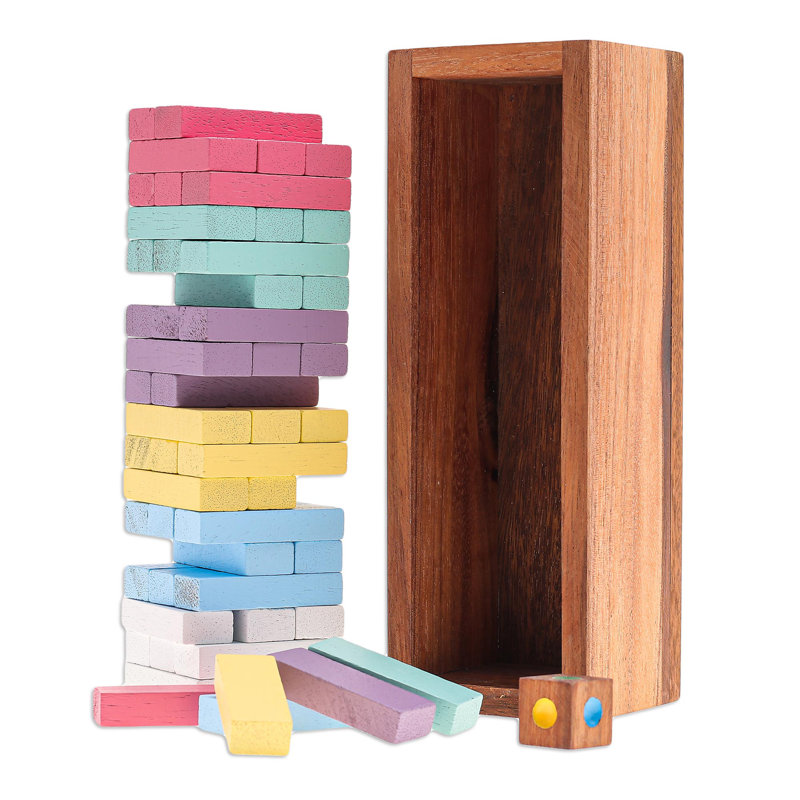 Jawonna Loon Peak 2 Player Wood Puzzle, 10.75" H x 3" W x 3" L