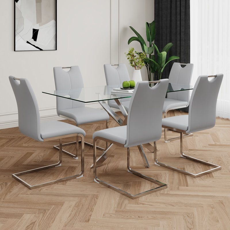 Table en verre de style moderne