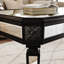 Table basse à miroir argenté