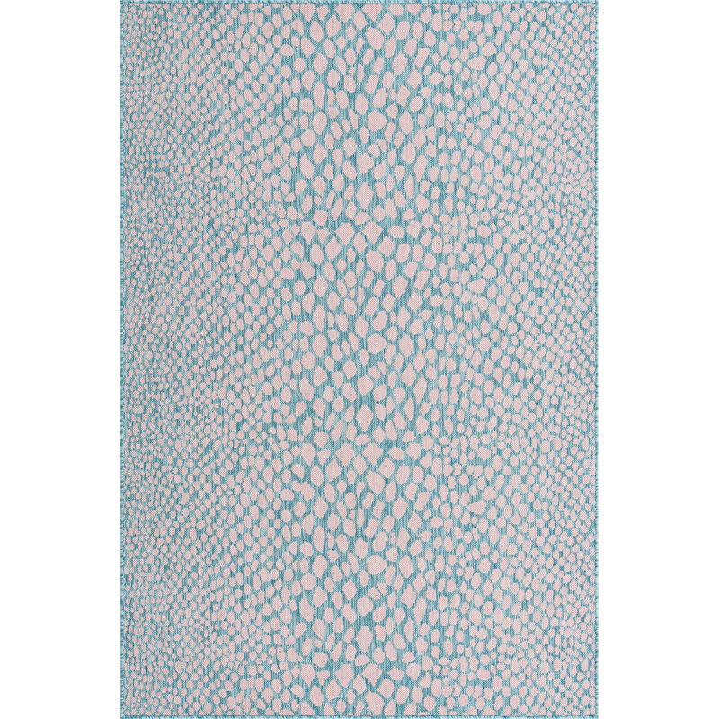 Animal Inspirations Destiny Area Rug Aqua Colour, Rectangle 9' x 12'