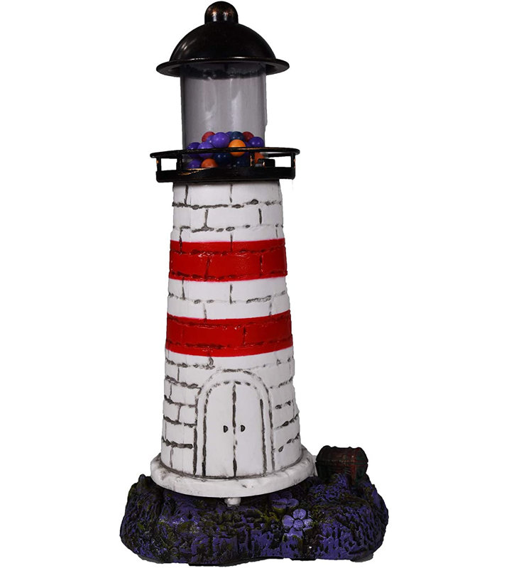  Deco-Replica Aerating Lighthouse Aquarium Accessory