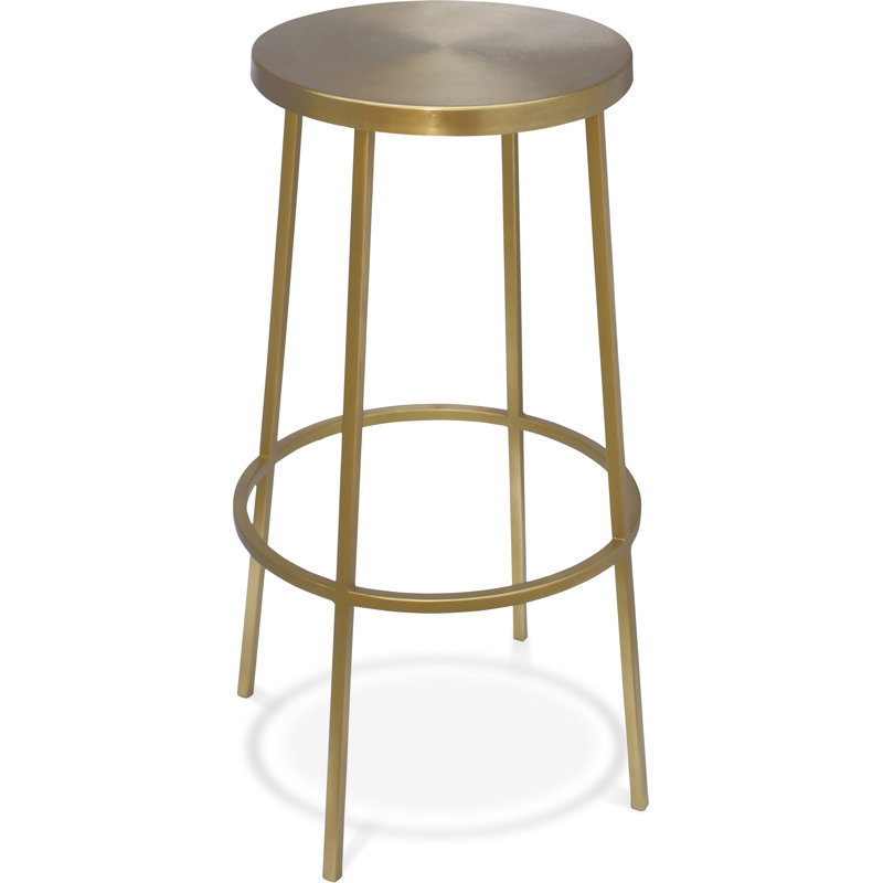 Tabouret de bar et de comptoir Tyson Lonn, Tabouret de bar (assise de 30 po de hauteur), Doré