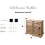 Alexandrea Wide Pine Solid Wood Sideboard-124324256