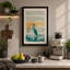 Heron in Reeds Japandi - Wrapped Canvas-294229613-294229607
