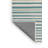 Washable Powder Blue White Striped Area Rug-102920112
