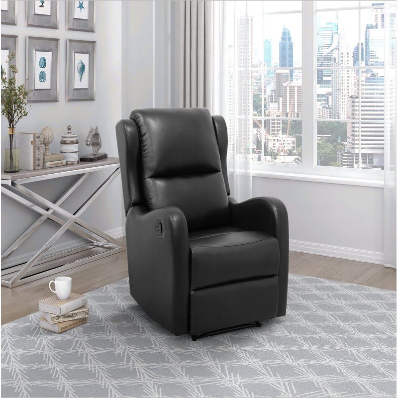 Fauteuil inclinable noir 1pc Comfort Seating, Noir