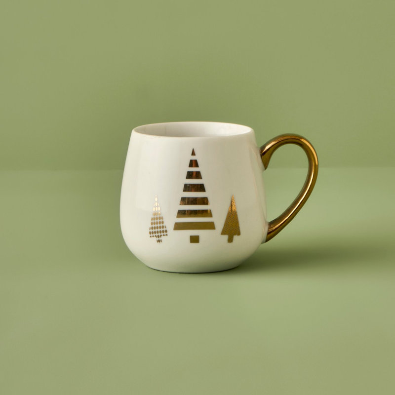 Grande tasse en porcelaine dorée Pino