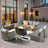 Wicker 7 - Person Patio Conversation Set with Cushions-1128862771