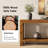 63" Solid Wood Console Table with 2 Shelves