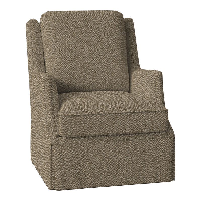 Fauteuil à oreilles pivotant l 31,5 po Savannah, Polypropylène / oléfine noisette 9508