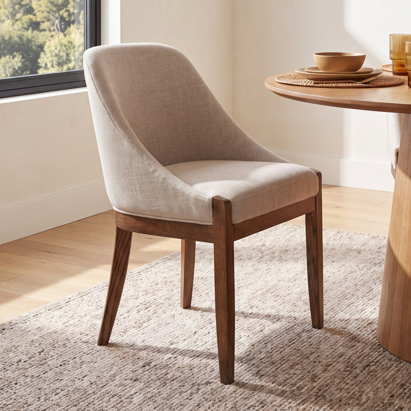 Daya Dining Chair, Light Grey Performance Basketweave