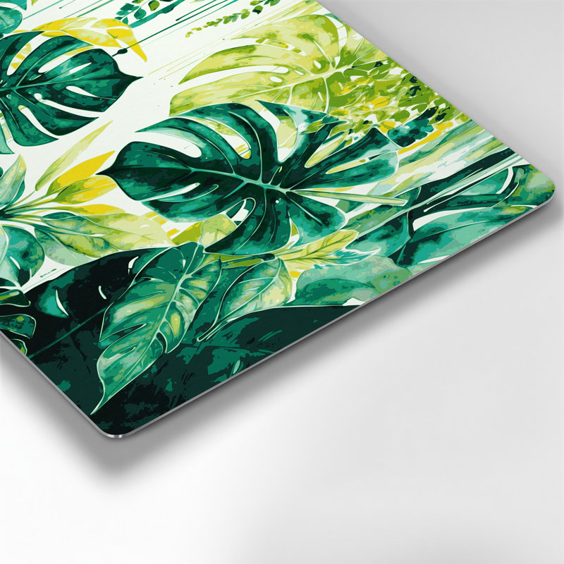 «Hawaiian Foliage Greens», art mural en métal vert, H 12 po x l 18 po