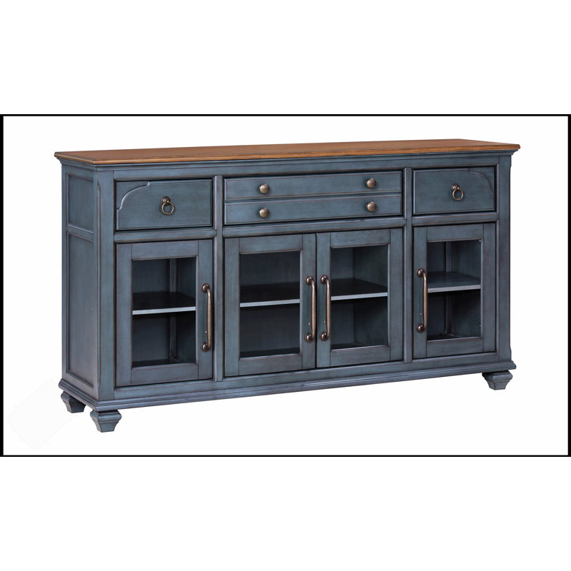 Buffet de cuisine American avec finition velours côtelé, aucun assemblage requis
