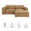 Causeuse modulaire en cuir avec repose-pieds 3 pièces Arielle-1129643321