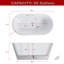 Baignoire 55,12 x 27,56