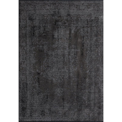 Rapture Abstract Area Rug in Gray