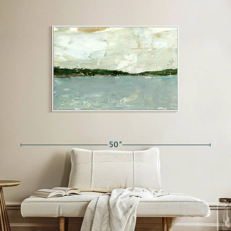 Vue panoramique I, Cadre flottant blanc, 40 po x 27 po