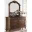 Commode en bois avec 9 tiroirs en brun