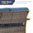 Anferney 6-Pieces Outdoor Wicker Patio Conversation Set with Fire Pit Table and Ottomans-313694243