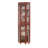 Corner Curio Cabinet With Lighting And 4 Adjustable Glass Shelves, Tempered Solid Wood Legs