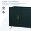 Console média bleu marine avec meuble de rangement et meuble télé de construction
