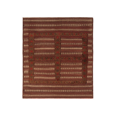 Burra One-of-a-Kind 3'10" X 4'8" Before 1900 Wool Area Rug in