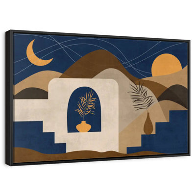 Boho, soleil, lune et montagnes II