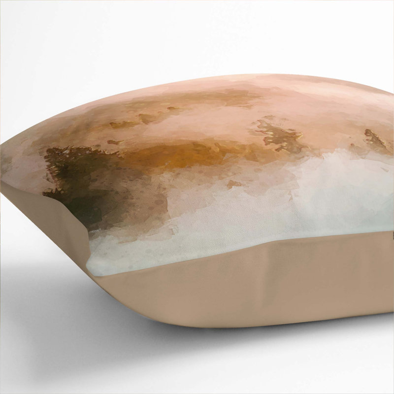 Misty Forest Cushion with Filling, 40cm H x 40cm W x 15cm D, Stone