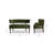 Ilithya 51'' Velvet Settee-193476100